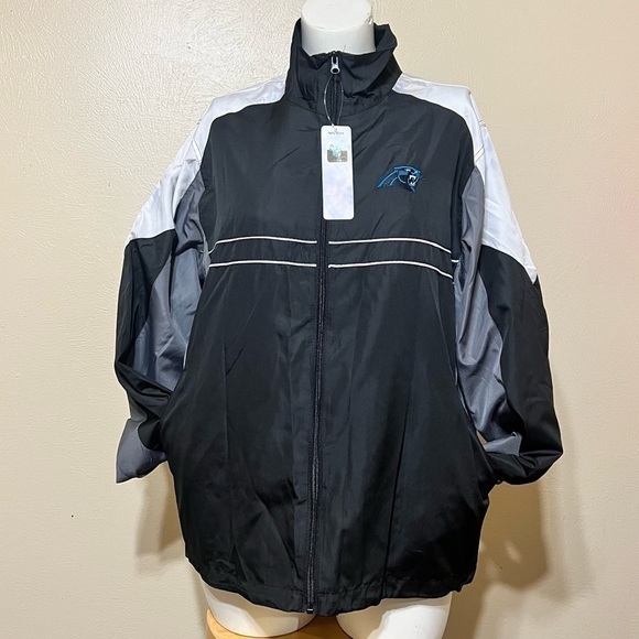 DUNBROOKE NFL teams Wind Breaker Carolina Panthers Large Nwt - Picture 1 of 15